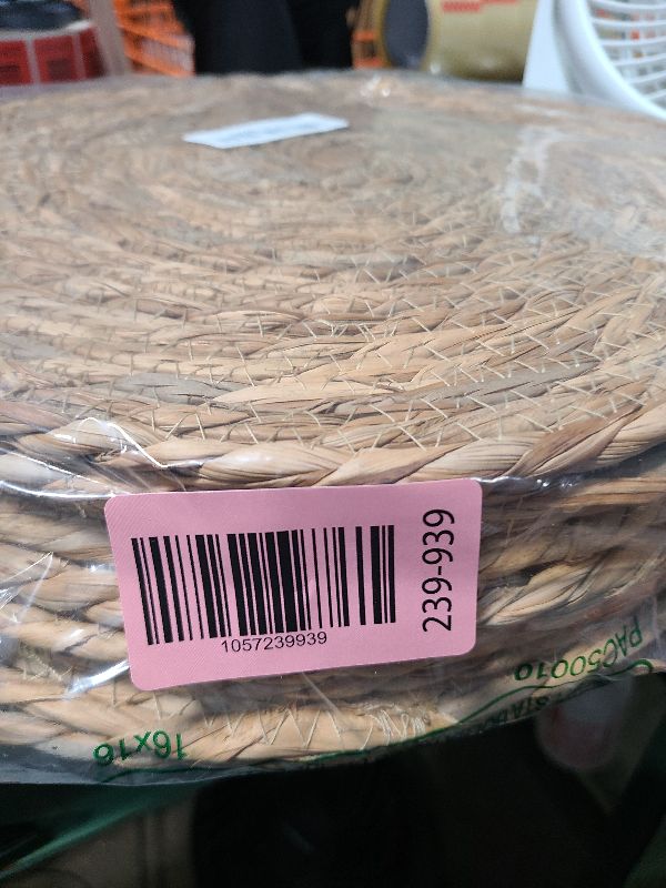 Photo 1 of 13 in Round Woven Placemats Plate Chargers Set of 10, Boho Farmhouse Rustic Woven Place Mats for Dining Table Decor, Rattan Wicker Table Mats Jute Braided Chargers for Dinner Plates