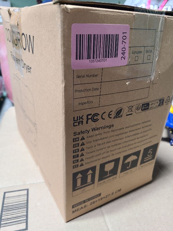 Photo 1 of Comgrow 3D Printer Filament Dryer Box, Comgrow 3D Filament Storages, Keeping Filaments Dry During 3D Printing, Compatible with 1.75mm/2.85mm PLA ABS Material, Filament Dehydrator, Spool Holder