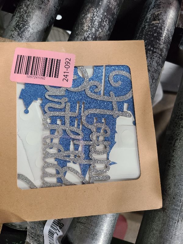 Photo 1 of 2Pcs Frozen Castle Cake Toppers Blue Princess Cake Decorations Frozen Theme Birthday Castle Party Picks for Winter Wonderland Christmas Party Supplies
