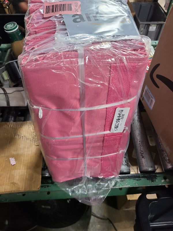 Photo 1 of 12 Pack Extra Heavy Duty Large Moving Bags with Strong Zipper & Comfortable Handles, Sturdy & Durable Clothes Storage Bags Totes Bins, Packing Moving Boxes for College Supplies, Pink