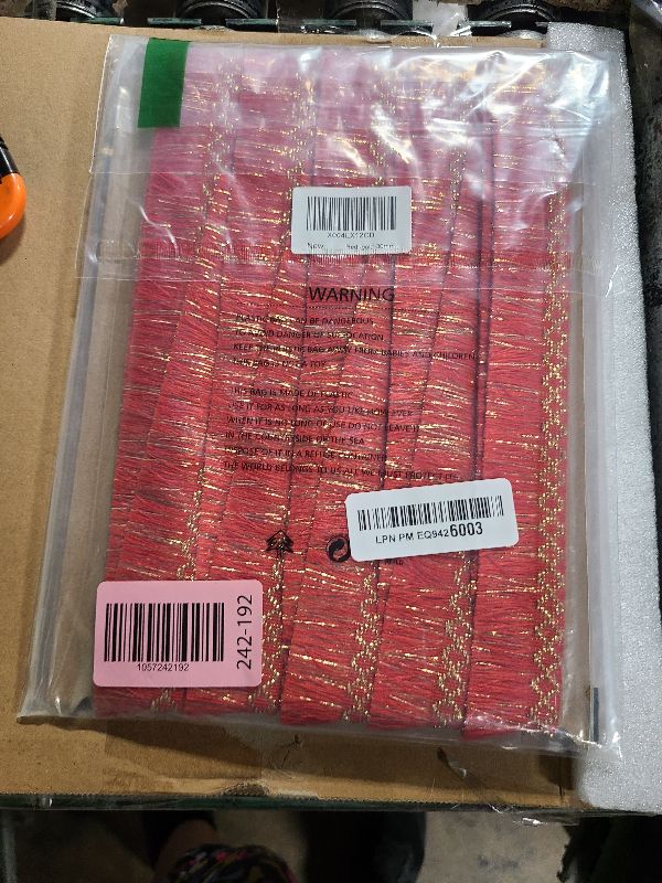 Photo 1 of 11 Yards of 30mm (1.18 Inches) Red/Gold Fringe Tassel Trim. Boho - Style Fringe Trim, Sewing Fringe for Curtains, Carpets, and for Creating Other handicrafts(Red/Gold)
