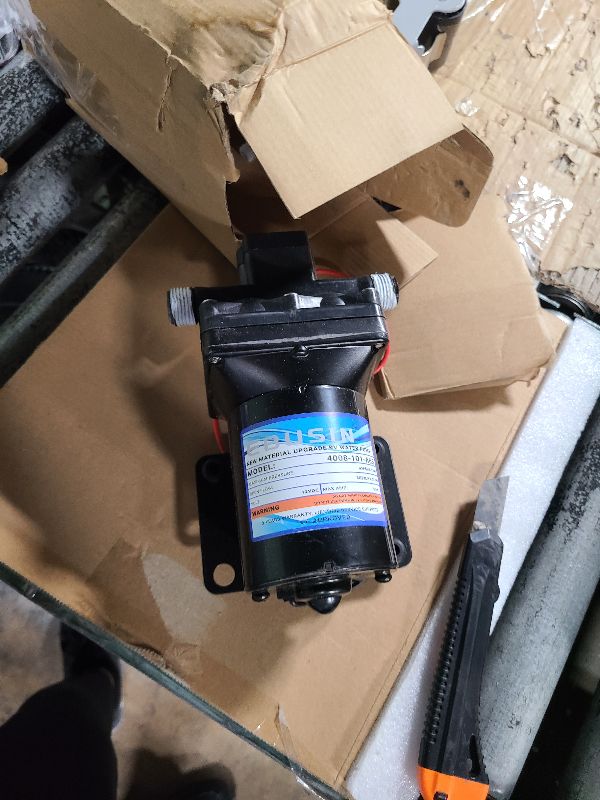 Photo 1 of 12 Volt RV Water Pump Replace for 4008-101-a65/E65,3.0 GPM 12V Camper RV Water Pump,12V Self-Prime Camper Water Pump Quiet & Smooth Operation,Self Priming,With Quick Attach Fitting and Strainer
