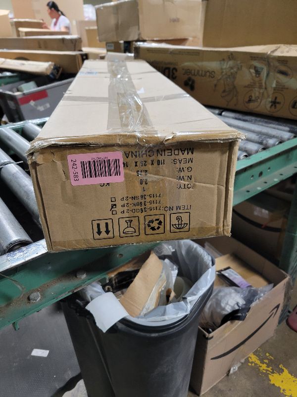 Photo 1 of 36 Inch Rechargeable Battery Operated Wall Sconce 2 - Wireless, 3000K/4500K/6000K, Dimmable, Timer, Remote, Touch Control, USB-C Charging, 360° Rotation for Living Room Black 2 Pack