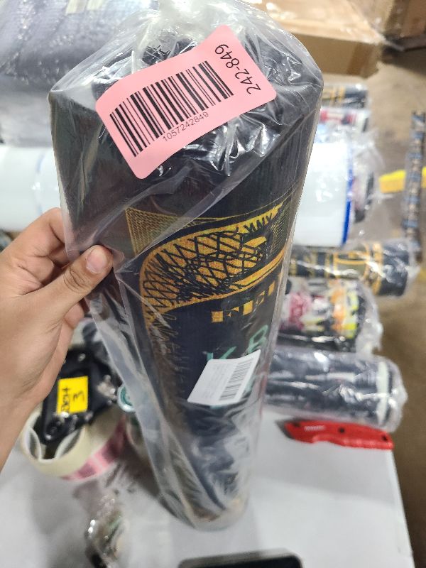 Photo 1 of 100 Dollar Bill Rug Funny Black Gold Runner Rugs Green Cartoon Duck Money Rug Inspirational Area Rugs PVC Backed Mats Carpets Laundry Room Rug Kitchen Rug Cool Rug for Bedroom Bathroom 59"x24"