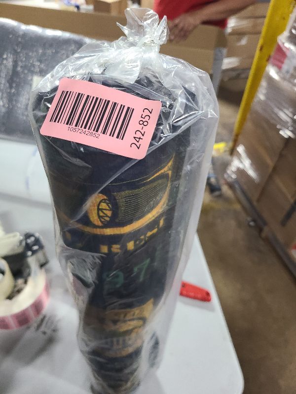 Photo 1 of 100 Dollar Bill Rug Funny Black Gold Runner Rugs Green Cartoon Duck Money Rug Inspirational Area Rugs PVC Backed Mats Carpets Laundry Room Rug Kitchen Rug Cool Rug for Bedroom Bathroom 59"x24"