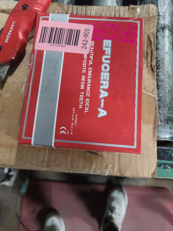 Photo 1 of 168 Pcs Dental Synthetic Resin Tooth Denture 3 Sets False Teeth 23 A3 Upper Lower Shade Dental for Halloween Horror Teeth