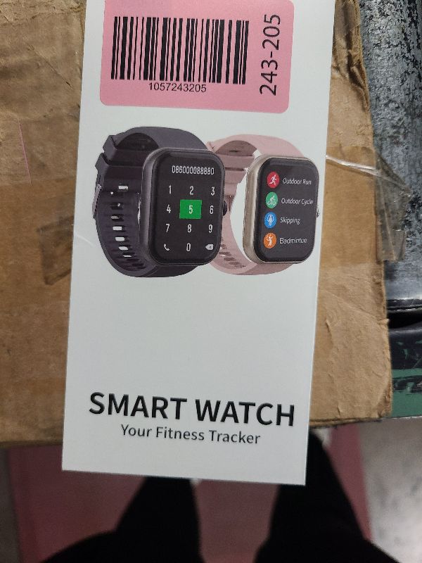 Photo 1 of 2025 Smart Watch for Men Women, 1.96" HD Fitness Tracker Running Watch (Answer/Make Call), IP68 Waterproof,Pedometer, Step/Sleep/Heart Rate Monitor,110+ Sport Mode Smartwatch for iOS Android Phone