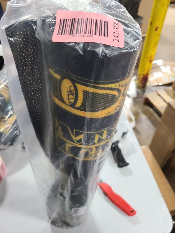 Photo 1 of 100 Dollar Bill Rug Funny Black Gold Runner Rugs Green Cartoon Duck Money Rug Inspirational Area Rugs PVC Backed Mats Carpets Laundry Room Rug Kitchen Rug Cool Rug for Bedroom Bathroom 59"x24"