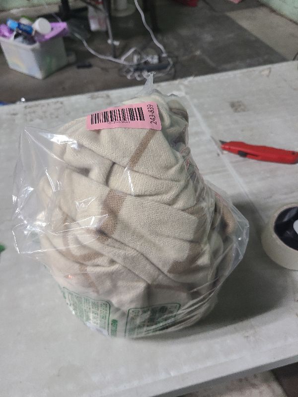 Photo 1 of 175 * 135cm Luxury Plaid Cashmere Wool Blend Blanket Throw Bedspread Wraps Shawls Scarf for Sofa Plane Office Travel (Milky Tea-(Striped), 175cm*135cm)
