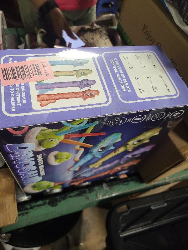 Photo 1 of 3 in 1 Dinosaur Rocket Launcher Musical Jump Toss Ring Game and Stomping Toys for Kids Outdoor with Remote Control, Indoor Outside Toy for Boys Girls 3-13 Toys for Ages 5 6 7 8 9 10 11 Birthday Gifts