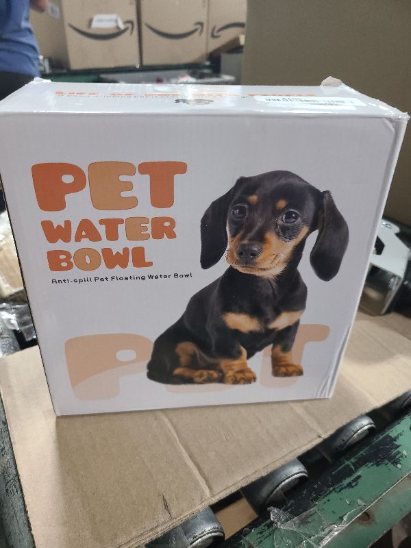 Photo 1 of 2L Dog Water Bowl No Spill, 70oz Large Spill Proof Dog Water Bowl Reduce Refill, Slow Drinking Bowl Anti Splash No Mess Pet Bowl for Vehicle/Outdoor/Indoor(Grey)