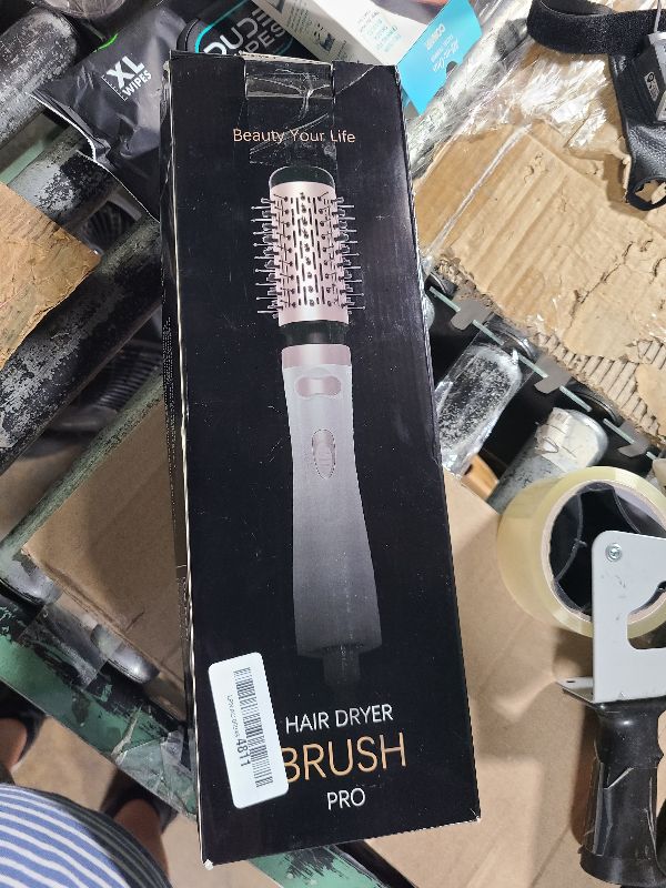 Photo 1 of 3 in 1 Rotating Hair Dryer Brush, Auto Rotating Blow Dryer Brush Spinning with 2 Brushes (2" & 1.5"), Negative Ionic Brush Blow Dryer, Round Brush Blow Dryer Volumize Curling 100-120V