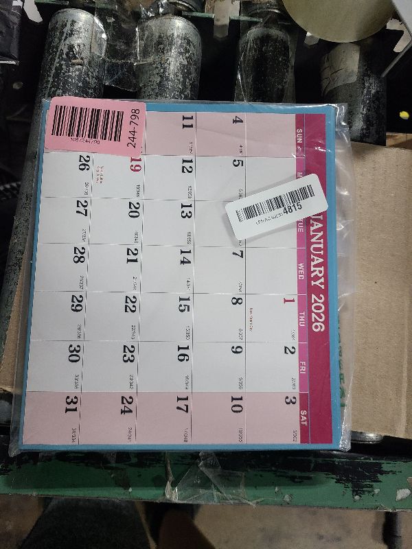 Photo 1 of 2026 Yearly Wall Calendar - Dry Erase Calendar 2026, Jan. 2026 - Dec. 2026, 34.8'' × 22.8'', 2-Sided Erasable Calendar with 8 Round Stickers