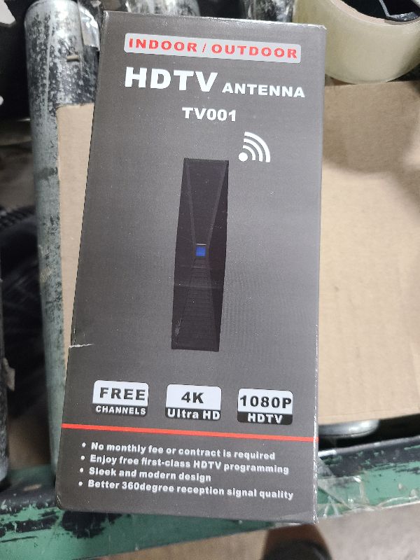 Photo 1 of 2025 Antenna for Smart TV for Local Channels,TV Antenna Indoor for Long Range Reception, Digital Antenna for Easy Installation and All Smart/Old TVs, Supports 4K 1080P HD VHF UHF