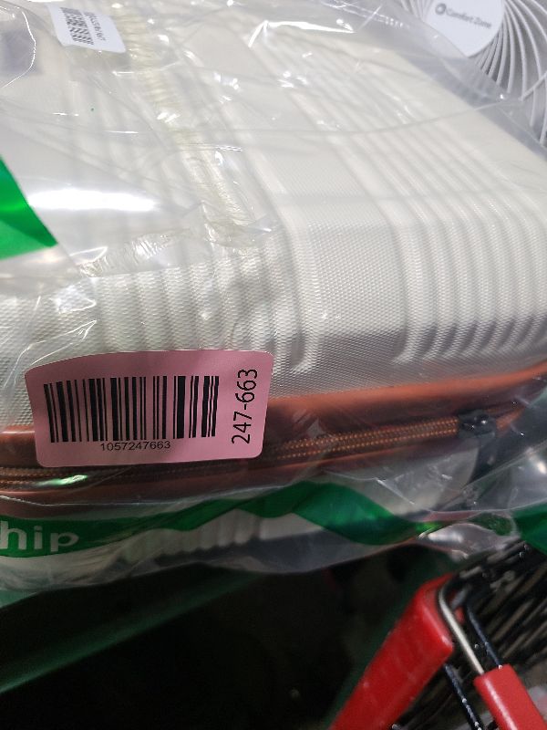 Photo 1 of 14" Portable Hard Shell Makeup Travel Case - Stylish PC+ABS Cosmetic Organizer for Women - Scratch-Resistant, Elastic Strap, Mini Suitcase - Perfect for Romantic Gifts?Light Brown?