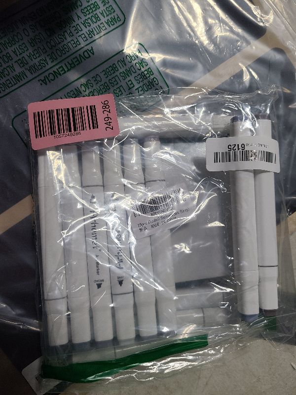 Photo 1 of 12pcs Grey Gray Alcohol Markers Set, Cool Grey, Warm Gray, Dual Tip Alcohol Based Art Drawing Permanent Markers for Kids Students Adult Artists.