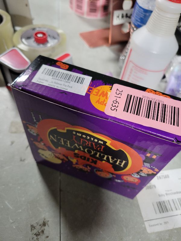 Photo 1 of 24 Pcs Halloween Mochi Squishy Toys with Gift Box Mini Kawaii Mochi Squeeze Toy Stress Reliever Anxiety Packs for Kids Party Favors Halloween Miniatures Halloween Treat Bags Gifts