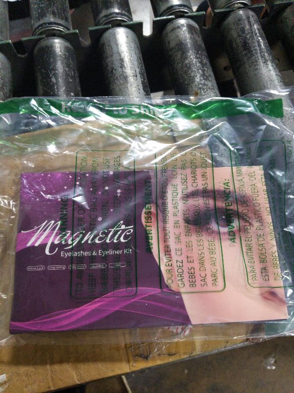 Photo 1 of 3D Natural Magnetic Eyelashes with Eyeliner Kit, Lightweight Lashes Natural Look, 12 Pairs False Lashes Kit, No Glue Needed Reusable Easy to Use (12 Pair)