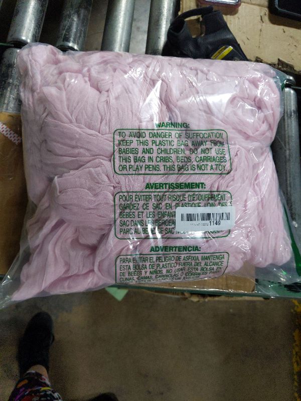 Photo 1 of 10 Pack Light Pink Cheesecloth Table Runner 10FT Boho Gauze Fabric Table Runner Vintage Rustic Sheer Runners for Wedding Party Bridal Baby Shower Long Table Decorations