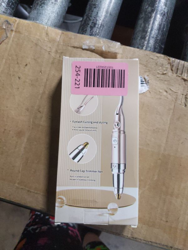 Photo 1 of 2 in 1 Heated Eyelash Curlers and Eyebrow Trimmer for Women, Electric Eyelash Curler with 2 Temperature Modes Anti-Burn USB Rechargeable Heated Eyelash Curler, Ideal Gift for Women ?Gold?