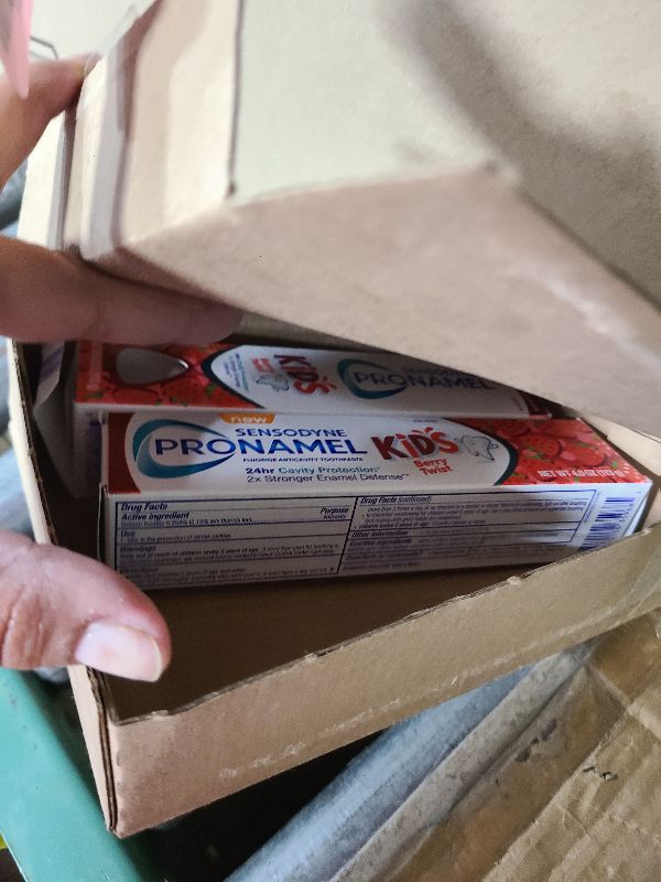 View 2 of Sensodyne Pronamel Kids Toothpaste, Fluoride Anticavity Toothpaste, Cavity and Enamel Protection, for Ages 2+, Berry Twist Flavored, 4 oz (2 Pack)