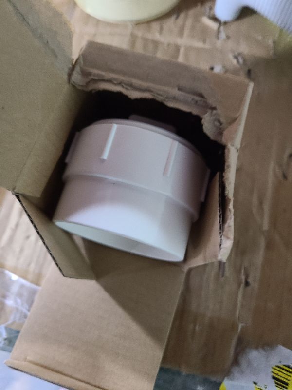 Photo 1 of 2" PVC Sewer Cleanout Cap, DWV Sewer Cleanout Cover Adapter with Plug for Drainage Pipe Fitting