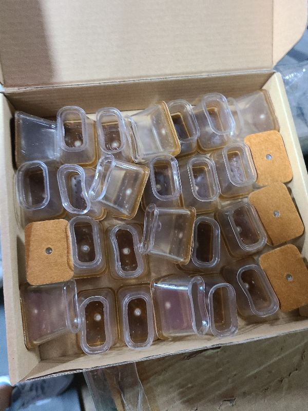 Photo 1 of 28Pcs Chair Leg Floor Protectors Rectangle for Hardwood Floors Silicone Caps Covers Felt Furniture Pads Clear Chair Sliders, Protect The Floor from Scratches(Fit Perimeter 3-3/4'' to 4-7/8'')