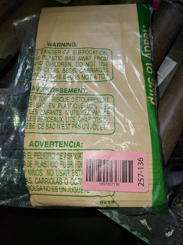 Photo 1 of 100 Pcs Kraft Stand Up Pouches 5.5 x 7.9 Inch Resealable Zip Lock Food Storage Bags with Matte Window for Packaging