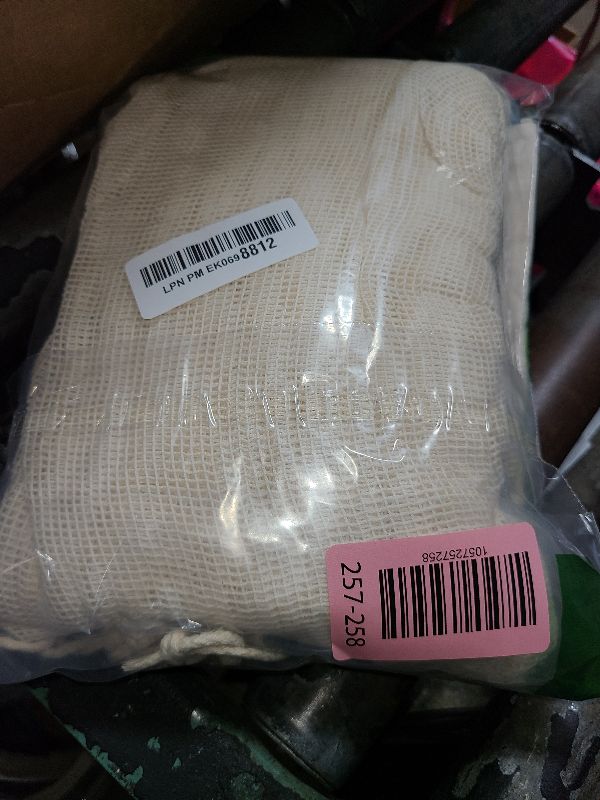 Photo 1 of 12+1 Reusable Produce Bags Grocery Washable, Organic Cotton Mesh Produce Bags, Double-Stitched & Tare Weigh, Mesh bags for vegetables, Cotton Produce Bags Reusable Washable, Produce bag 4xS, 4xM, 4xL