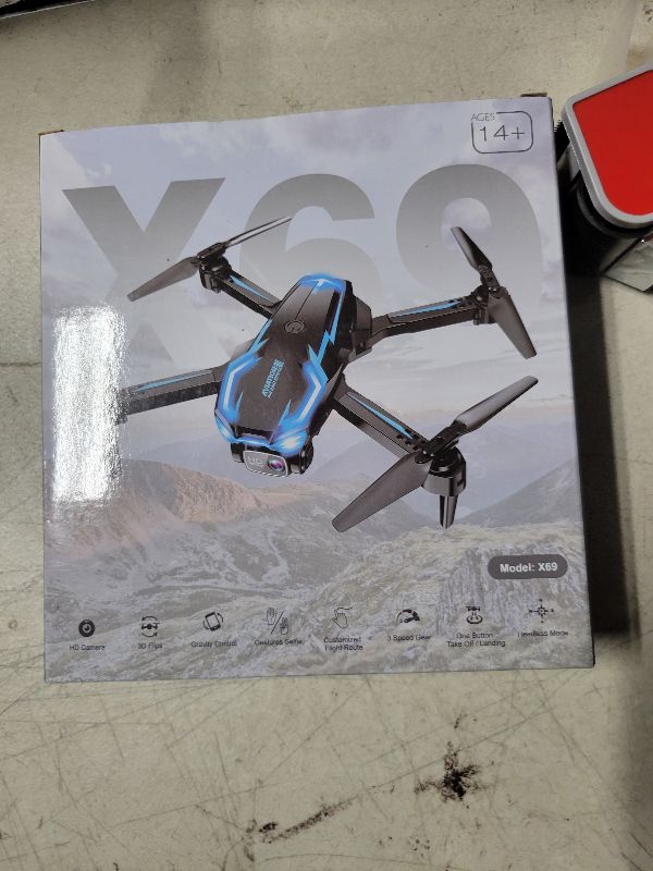 Photo 1 of 2K HD FPV Drone with Camera for Adults - Altitude Hold, One-Key Takeoff/Landing, 3 Speed Modes, Headless Mode, 2 Batteries, Foldable & Portable, Best Gifts for Beginners, Teen Boys & Girls