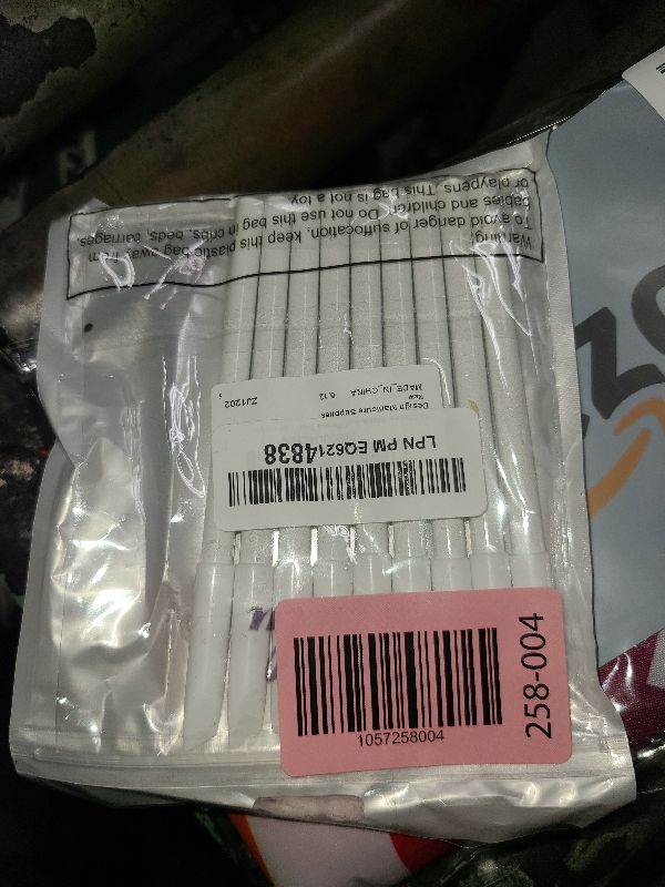 Photo 1 of 12 Pieces White Nail Pencil 2-in-1 Nail Whitening Pencils French Nail Design Pencils with Cuticle Pusher for DIY Nail Design Manicure Supplies