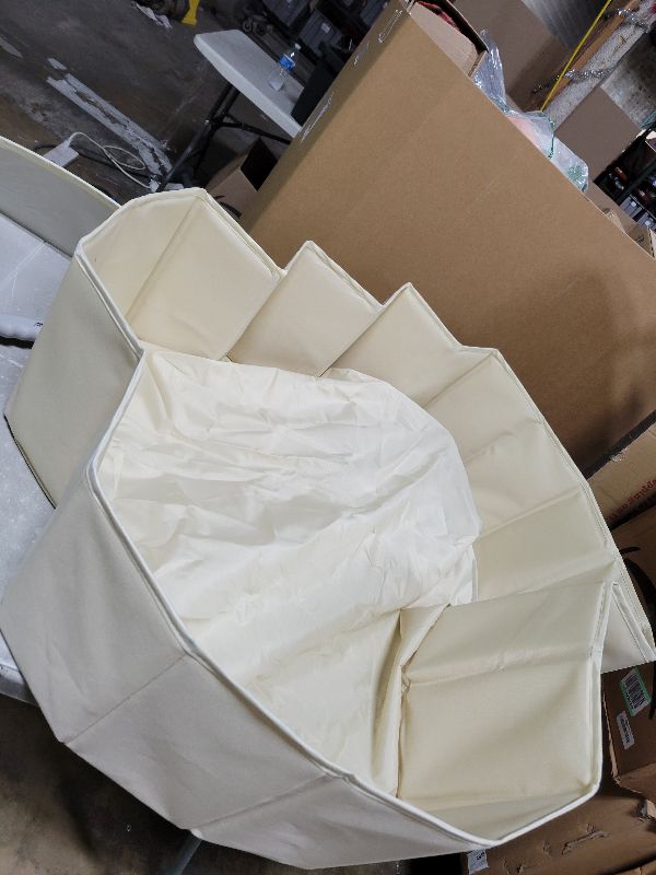 Photo 1 of 31 Inch Beige Ball Pits for Toddlers Dogs Cats, Kids Ball Pits Play Tent, Collapsible Ball Pits Crawl Playpen Ball Pool with Storage Bag, Gift for Boys Girls Dogs Pets Birthday (Balls Not Include)