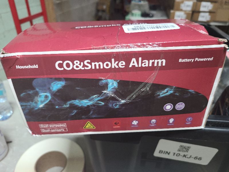 Photo 1 of 6 Packs, 2 in 1,Smoke Carbon Monoxide Detector,Carbon Monoxide Detectors/Smoke Alarm,85 dB Alarm,Large Screen Readout,Test Button,Battery Operated, Work State LED Flash,Easy Install