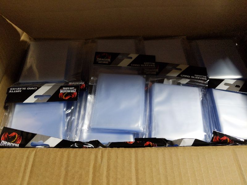 Photo 1 of 5000 Counts Card Sleeves for Trading Cards, Soft Clear Baseball Card Sleeves Plastic Card Protector for MTG, Football Cards, Sports Cards, Game Cards