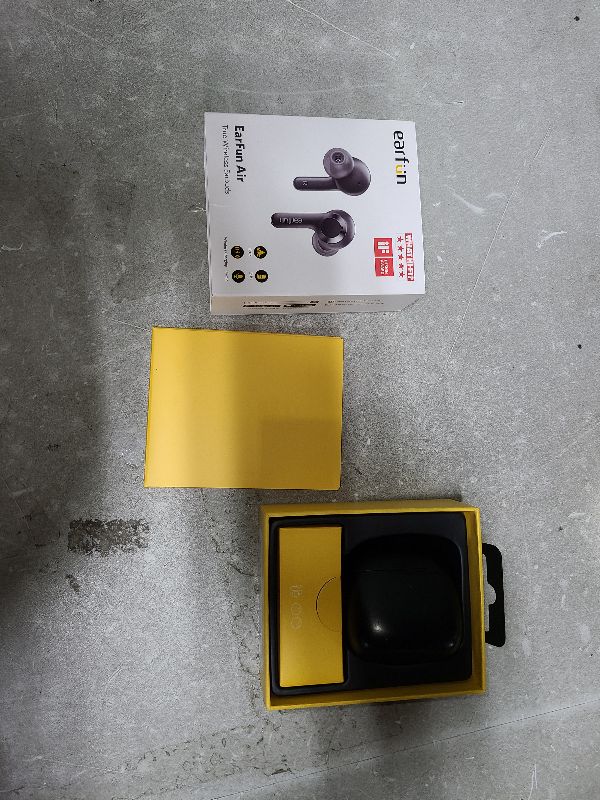 Photo 1 of EarFun® Air True Wireless Earbuds, Bluetooth Earbuds with 4 Mics, Sweatshield™ IPX7 Waterproof with Volume Control, USB-C Fast Charge, in-Ear Headphones with Wireless Charging, Deep Bass, 35H Playtime