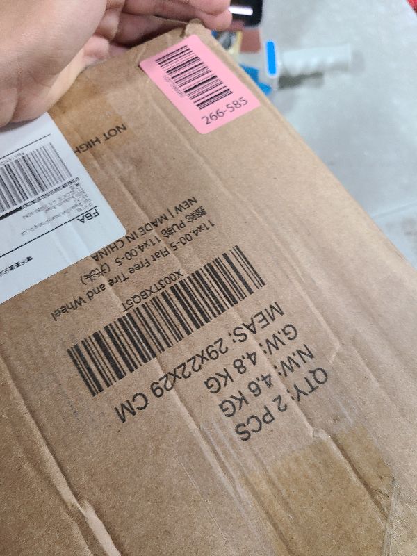 Photo 1 of 11x4.00-5” Flat Free Lawn Mower Tire and Wheel with 3/4" or 5/8" Bushings, 3.4"-4"-4.5"-5" Centered Hub, Smooth Tread Tire for Zero Turn Mowers, 2 Pack