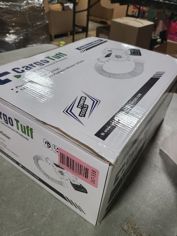 Photo 1 of IDL Packaging G-PAM2 Inflation Tool for CargoTuff Dunnage Bags, Battery Powered, Portable - Powerful Inflator Tool with Rechargeable Batteries - Specially Made to Inflate Dunnage AirBags, Black