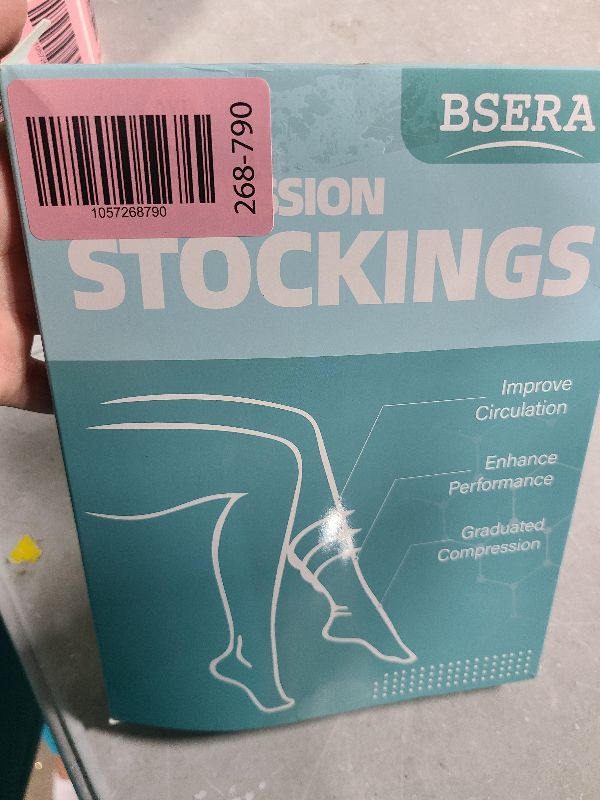 Photo 1 of 2 Pairs Sheer Compression Socks for Women - 15-20 mmHg Knee High Sheer Compression Stockings for Support Circulation Swelling Edema Work Office Travel, Black, 2X-Large