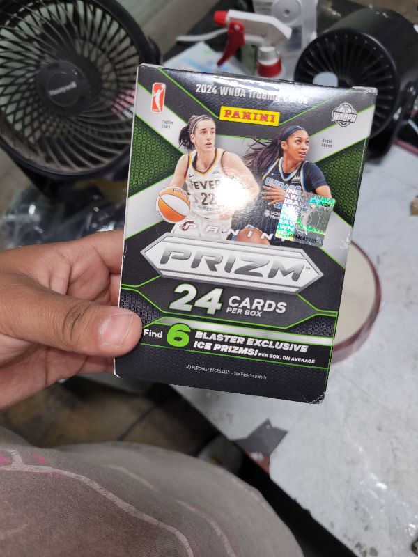 Photo 1 of 2024 Panini WNBA PRIZM Blaster Trading Card Box (6 Exclusive Ice Prizms)