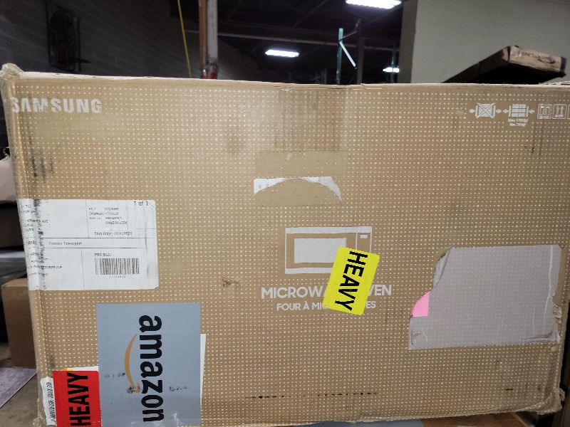 Photo 1 of SAMSUNG 1.9 cu. ft. Countertop Microwave with Sensor Cooking, Stainless Steel, MS19DG8500SRAA