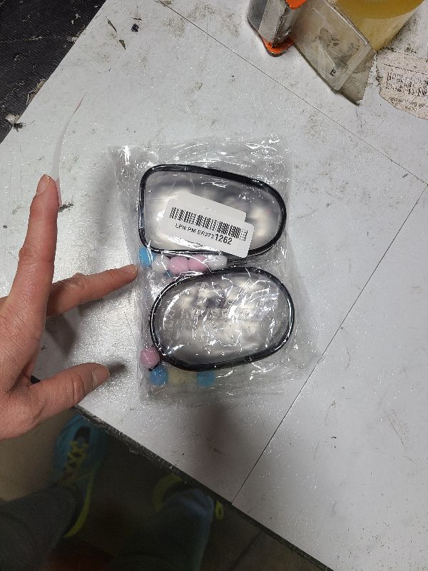 Photo 1 of (2 PCS) Clear Figure Display Bag with Keychain for Doll, Blind Box Display Case, Carrying Case for Dolls, Action Figures & Collectibles (Cabin & Oval)