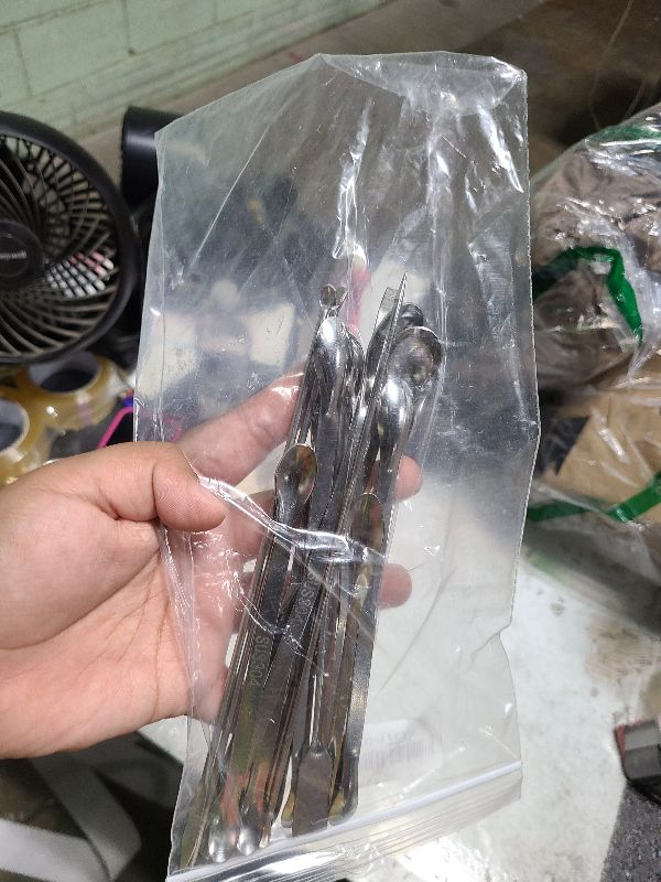 Photo 1 of 22 Pieces Stainless Steel Lab Spatula Micro Scoop Set Laboratory Sampling Spoon Mixing Spatula for Powders Gel Cap Filler