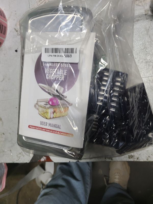 Photo 1 of 12-in-1 Vegetable Chopper, Mandoline Food Slicer for Kitchen, Cheese Grater, Veggie Chopper with Container, Vegetable Cutter for Onion, Salad and Fruit- Stainless Steel, Home Essential Tools