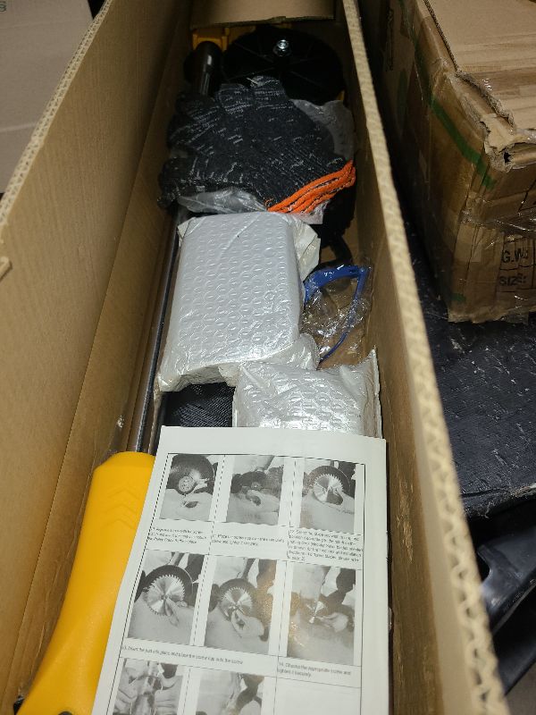 Photo 1 of 21V Electric Weed Wacker Cordless Grass Trimmer with 2x2000mAh Batteries & Fast Charger, 3 in 1 Stringless Lightweight Brush Cutter/Edger/Mower with 3 Types Blade & Wheels for Garden and Yard Lawn