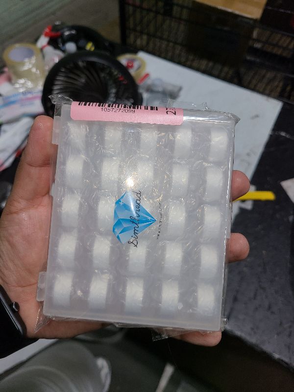 Photo 1 of  25pcs White 60S/2 (90WT) Prewound Bobbin Thread Plastic Size A SA156 for Embroidery and Sewing Machines DIY Embroidery and Sewing Thread Cottonized Soft Feel Polyester Thread