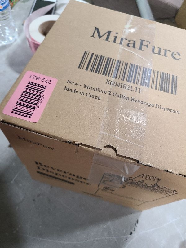 Photo 1 of 2 Gallon Beverage Dispenser for Parties, BPA-Free Drink Dispenser with No Drip Spigot, Juice Dispensers with Stand, Transparent Plastic Water Dispenser Countertop for Punch, and Drink Fountains