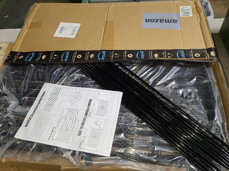 Photo 1 of 10 Panels Garden Fence Dog Fence Outdoor for Yard,40in H x 23.6ft L Rustproof Metal Fencing with Ground Stakes|No Dig Temporary Animal Proof Containment for Pets/Rabbits|Durable Patio Security Panels