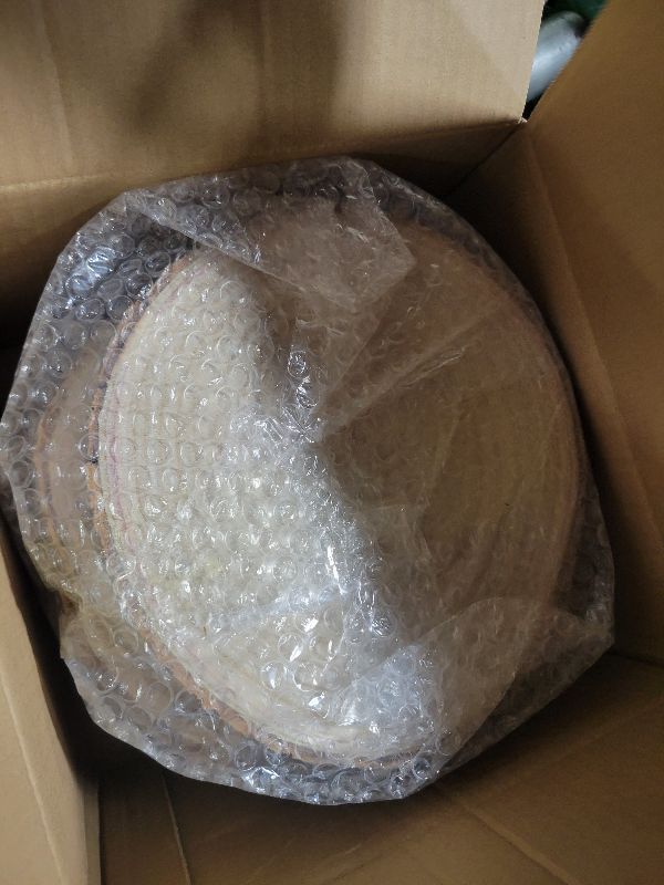 Photo 1 of 10 Pcs Natural Paulownia Wood Slices 8-9 Inches,Wood Slices for Centerpieces Table Decorations,Unfinished Rounds for Crafts, for Rustic Wedding Decoration Projects