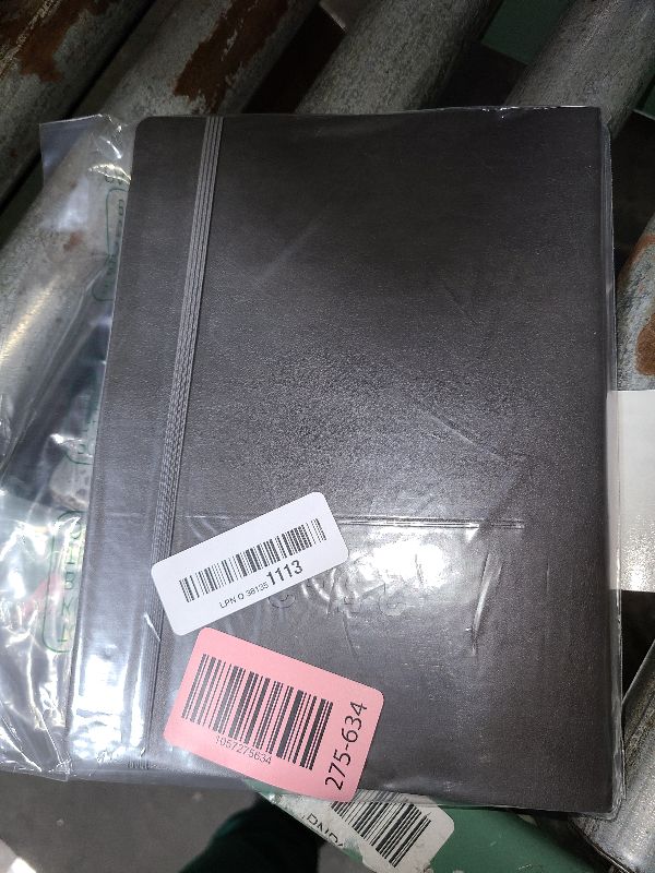 Photo 1 of 2025-2026 Planner - Weekly and Monthly Planner, Oct 2025 - Dec 2026, Vegan Leather Cover, Elastic Closure, 7”x9.25”, Grey