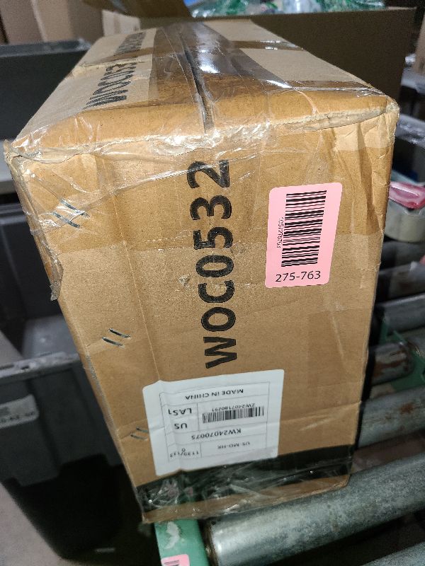 Photo 1 of KKTONER PU Leather Modern Rolling Stool with Low Back Height Adjustable Work Salon Drafting Swivel Task Chair with Footrest (White)